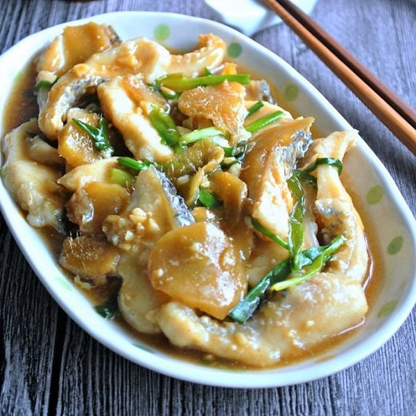 Stir Fry Fish Fillet with Spring Onion & Ginger